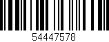 Código de barras (EAN, GTIN, SKU, ISBN): '54447578'