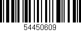 Código de barras (EAN, GTIN, SKU, ISBN): '54450609'