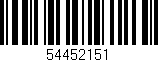 Código de barras (EAN, GTIN, SKU, ISBN): '54452151'