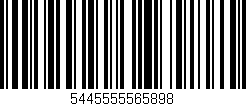 Código de barras (EAN, GTIN, SKU, ISBN): '5445555565898'
