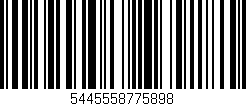 Código de barras (EAN, GTIN, SKU, ISBN): '5445558775898'