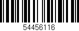 Código de barras (EAN, GTIN, SKU, ISBN): '54456116'