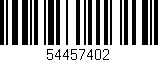 Código de barras (EAN, GTIN, SKU, ISBN): '54457402'