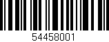 Código de barras (EAN, GTIN, SKU, ISBN): '54458001'