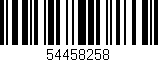 Código de barras (EAN, GTIN, SKU, ISBN): '54458258'