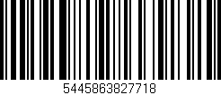 Código de barras (EAN, GTIN, SKU, ISBN): '5445863827718'