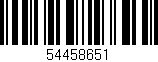 Código de barras (EAN, GTIN, SKU, ISBN): '54458651'