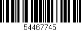 Código de barras (EAN, GTIN, SKU, ISBN): '54467745'