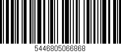 Código de barras (EAN, GTIN, SKU, ISBN): '5446805066868'