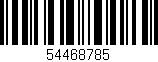 Código de barras (EAN, GTIN, SKU, ISBN): '54468785'
