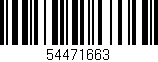 Código de barras (EAN, GTIN, SKU, ISBN): '54471663'