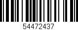Código de barras (EAN, GTIN, SKU, ISBN): '54472437'