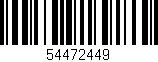 Código de barras (EAN, GTIN, SKU, ISBN): '54472449'
