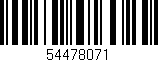 Código de barras (EAN, GTIN, SKU, ISBN): '54478071'