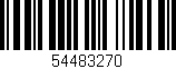 Código de barras (EAN, GTIN, SKU, ISBN): '54483270'