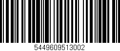 Código de barras (EAN, GTIN, SKU, ISBN): '5449609513002'