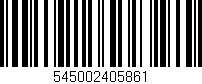 Código de barras (EAN, GTIN, SKU, ISBN): '545002405861'