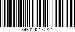 Código de barras (EAN, GTIN, SKU, ISBN): '5450283174731'