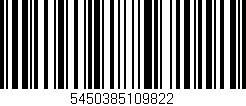Código de barras (EAN, GTIN, SKU, ISBN): '5450385109822'