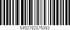 Código de barras (EAN, GTIN, SKU, ISBN): '5450792075093'