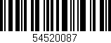 Código de barras (EAN, GTIN, SKU, ISBN): '54520087'