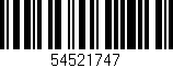 Código de barras (EAN, GTIN, SKU, ISBN): '54521747'