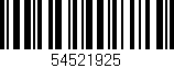 Código de barras (EAN, GTIN, SKU, ISBN): '54521925'