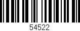 Código de barras (EAN, GTIN, SKU, ISBN): '54522'