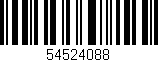 Código de barras (EAN, GTIN, SKU, ISBN): '54524088'