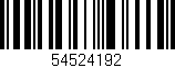 Código de barras (EAN, GTIN, SKU, ISBN): '54524192'