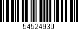 Código de barras (EAN, GTIN, SKU, ISBN): '54524930'