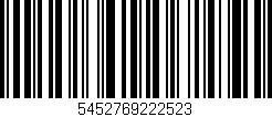 Código de barras (EAN, GTIN, SKU, ISBN): '5452769222523'