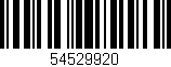 Código de barras (EAN, GTIN, SKU, ISBN): '54529920'
