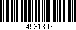 Código de barras (EAN, GTIN, SKU, ISBN): '54531392'