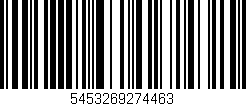 Código de barras (EAN, GTIN, SKU, ISBN): '5453269274463'