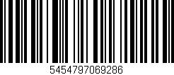 Código de barras (EAN, GTIN, SKU, ISBN): '5454797069286'