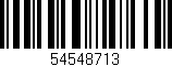 Código de barras (EAN, GTIN, SKU, ISBN): '54548713'