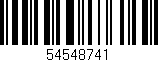 Código de barras (EAN, GTIN, SKU, ISBN): '54548741'