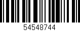 Código de barras (EAN, GTIN, SKU, ISBN): '54548744'