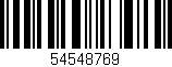Código de barras (EAN, GTIN, SKU, ISBN): '54548769'
