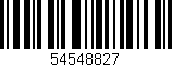 Código de barras (EAN, GTIN, SKU, ISBN): '54548827'