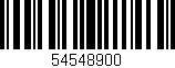 Código de barras (EAN, GTIN, SKU, ISBN): '54548900'