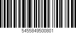 Código de barras (EAN, GTIN, SKU, ISBN): '5455849500801'