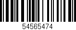 Código de barras (EAN, GTIN, SKU, ISBN): '54565474'