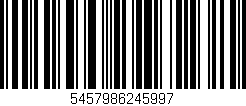Código de barras (EAN, GTIN, SKU, ISBN): '5457986245997'