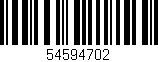 Código de barras (EAN, GTIN, SKU, ISBN): '54594702'