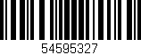 Código de barras (EAN, GTIN, SKU, ISBN): '54595327'