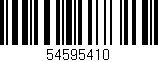 Código de barras (EAN, GTIN, SKU, ISBN): '54595410'