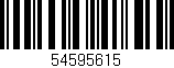 Código de barras (EAN, GTIN, SKU, ISBN): '54595615'