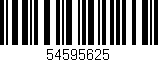 Código de barras (EAN, GTIN, SKU, ISBN): '54595625'